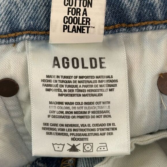 Agolde 90s Pinch Waist Straight Leg Medium Wash Jeans - Women’s US 25 - Picture 9 of 11